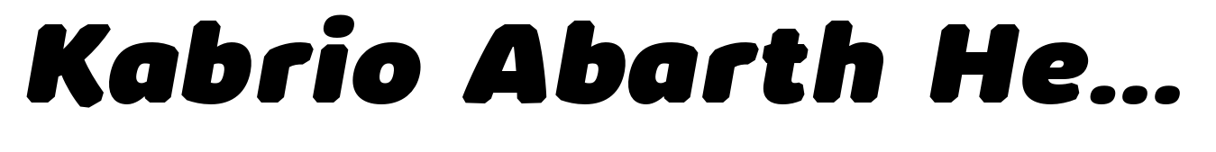 Kabrio Abarth Heavy Italic